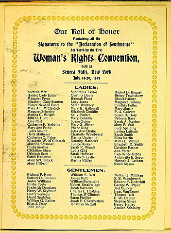 La Declaración de Sentimientos