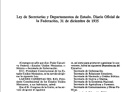 Ley de Secretarias Y departamentos de estado