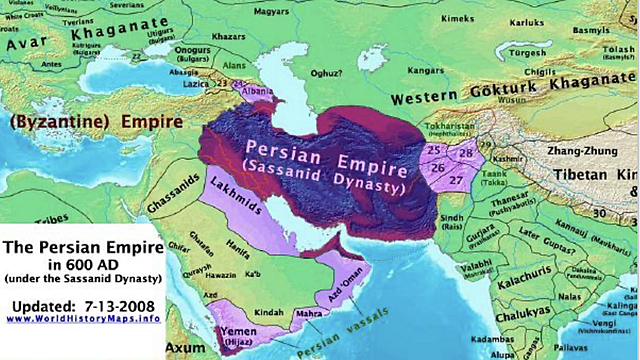 Arab invasion and destruction of Sassanian Empire