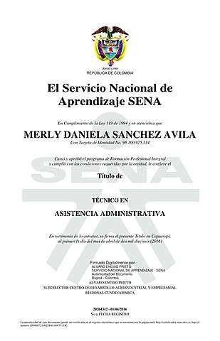 Técnico en el SENA