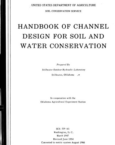 Publicación del manual de diseño de canales para suelo y conservación del agua