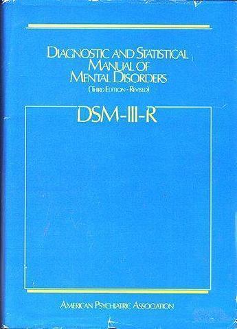 Publicación del Manual de Diagnostico y Estadístico de los Trastornos Mentales III-R (DSM -III-R)