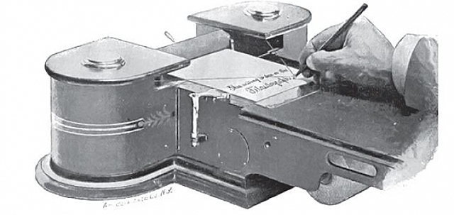 La primera tableta llamada Teleautógrafo