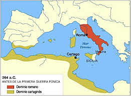 Los Romanos se convierten en los únicos dueños de Sicilia
