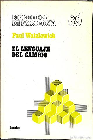 Se habla del lenguaje de cambio (terapéutico)