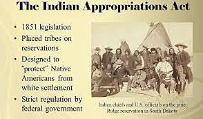 The Indian Appropriations Act