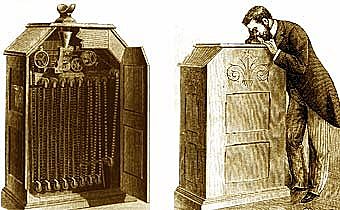 Inventa el Kinotoscope Parlor, una rudimentaria máquina de cine.