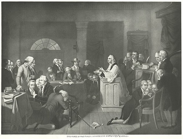 The First Continental Congress Meeting