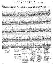Declaration of Independence Adopted