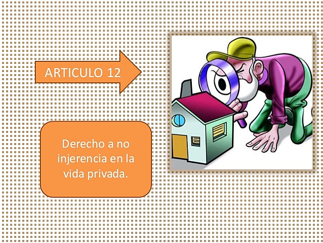 Declaración de los Derechos Humanos, artículo 12