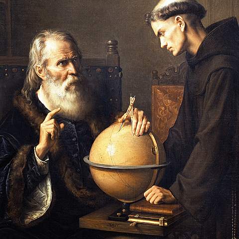 Galileo Galilei supports the heliocentric theory