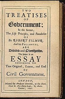 Locke’s Two Treatises on Government is published