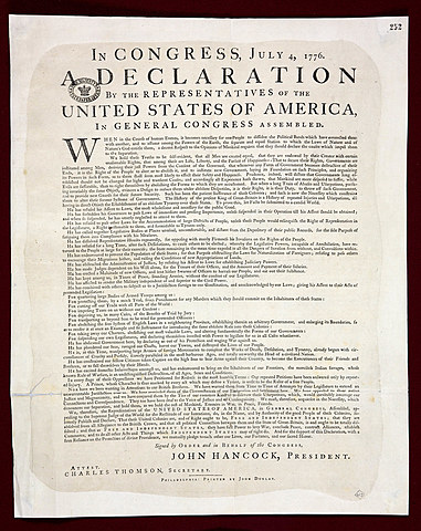 Declaration of Independence Adopted
