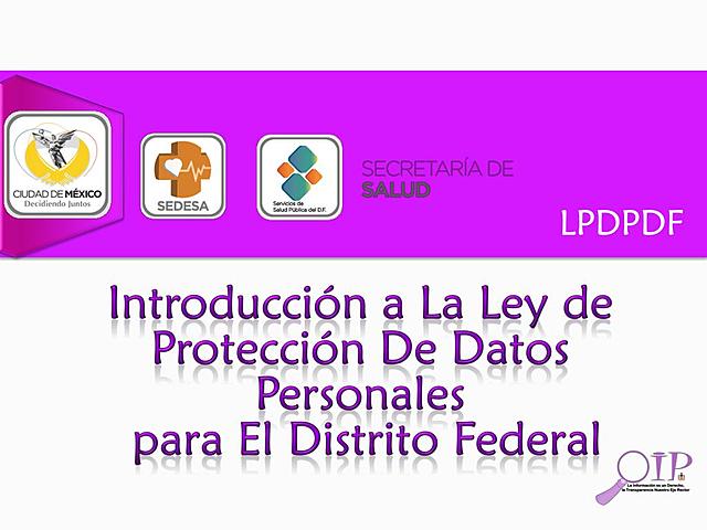 Ley de Protección de Datos Personales para el Distrito Federal