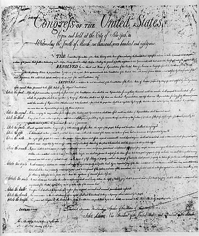 Bill of Rights adopted