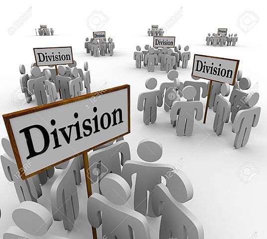Division entre los grupos