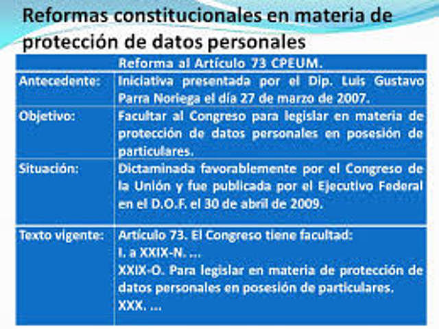 Reforma el artículo 73 de la Constitución