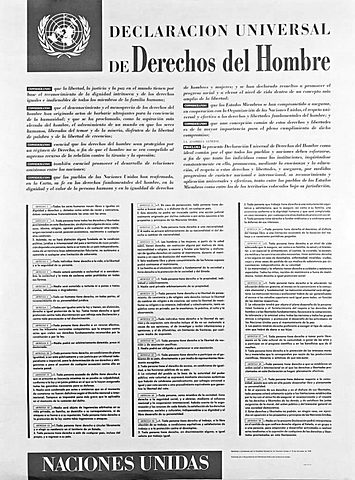 Declaración Universal de los Derechos del Hombre.