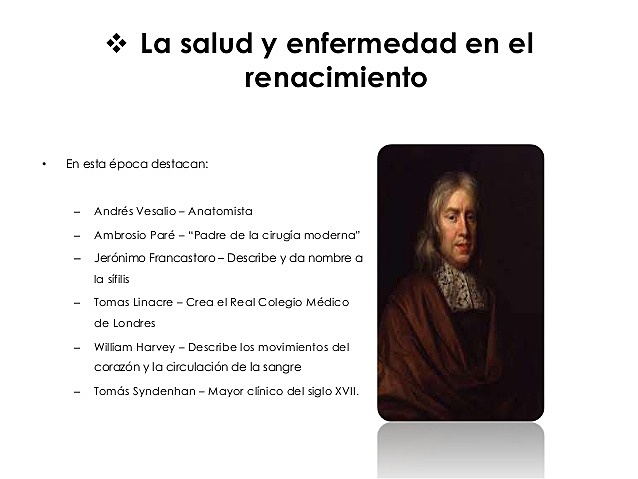Salud y Enfermedad En El Renacimiento