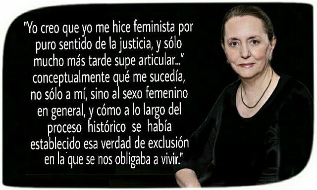 AMELIA VARCÁRCEL 1950 ES ESA SUMA DE ACCIONES CONTRA CORRIENTE, REBELDÍAS, AFIRMACI, QUE TANTA MUJERES HAN HECHO Y HACEN SIN TER PARA NADA LA CONCIENCIA DE SER FEMINSTAS. ESTO ES, TALES ACCIONES SE REALIZAN SIN CONCIENCIA DE UNA VOLUNTAD COMUN