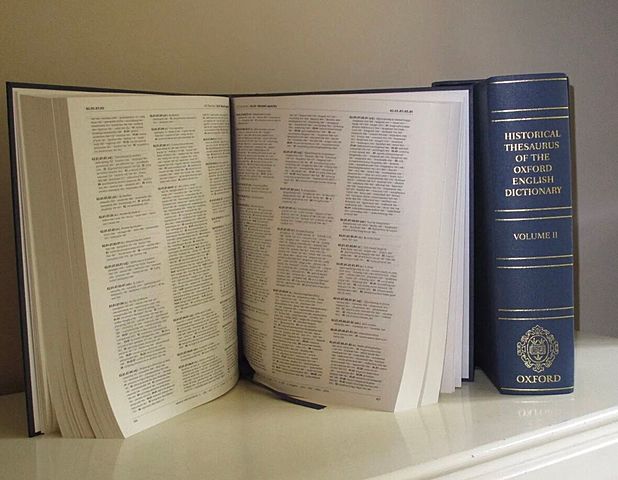 Historical Thesaurus Of Oxford English Dictionary