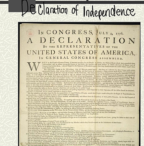 1776. Declaration of Independence