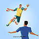 Jugador profesional balonmano diseno plano 23 2147889475