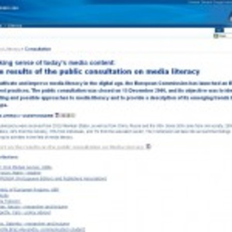 Public Media Literacy Consultation