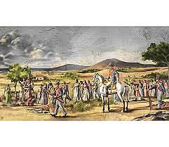 Decreto sobre repartimiento de tierras  a individuos del ejército.