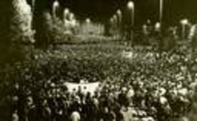 Demonstrations in Leipzig - 70,000 people on the streets