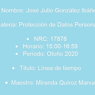 Timeline: Antecedentes y evolución del derecho a la Protección de datos personales