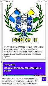 Los institutos del programa PEMEM I.