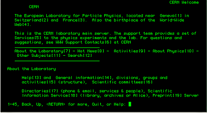 Primer Navegador de texto
