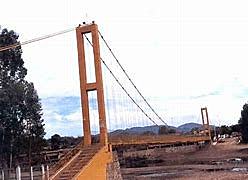 Construccion del punente colgante