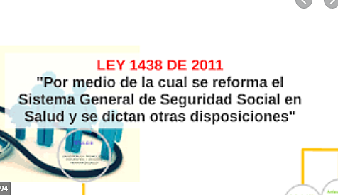 Ley 1438 de 2011