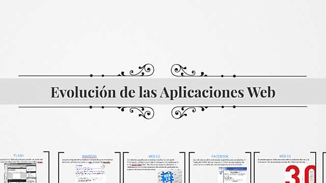 EVOLUCIÓN, ARQUITECTURA Y PLANIFICACIÓN DE APLICACIONES WEB