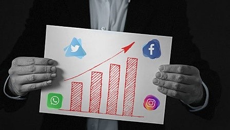 Publicidad en redes sociales.