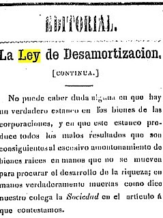 Ley de Desamortización