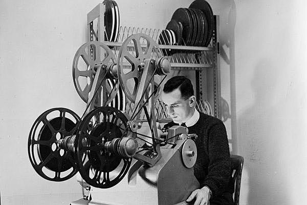 first film editing machine