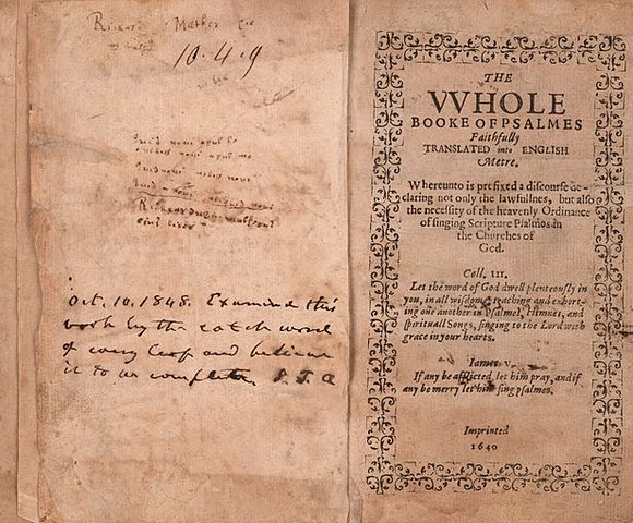First book printed in the United States