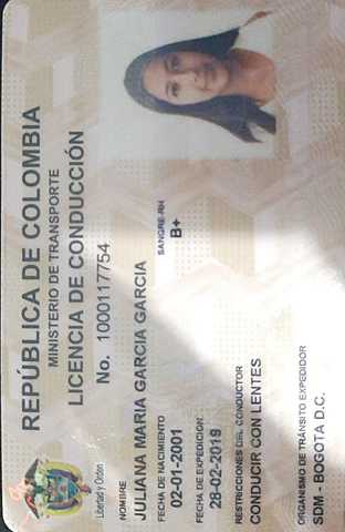 LICENCIA DE CONDUCCIÓN