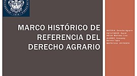Timeline: Marco histórico de referencia del derecho agrario