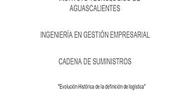 Timeline: "Evolución Histórica de la definición de logística"