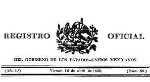Ley de colonización 1830