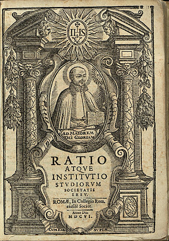 Ratio Studorium. Nombre completo: Ratio atque Institutio Studiorum Societatis Iesu (Plan oficial de estudios de la Compañía de Jesús)