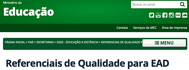 Primeiros Referenciais de Qualidade EaD