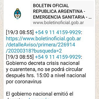 Cuarentena en Argentina