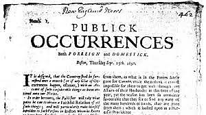 Primer periódico de America