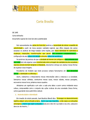 Carta de Brasilia
