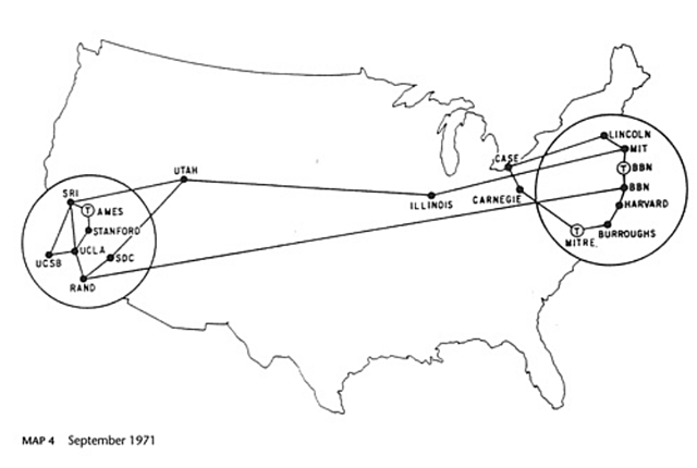 El más conocido antecedente de internet "Arpanet"